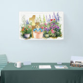 Peter der Kaninchen im Garten Erster Geburtstag Banner (Messe)