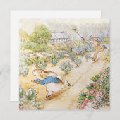 Peter der Kaninchen im Garten von Herrn Mc Gregor Dankeskarte (Vorne/Hinten)