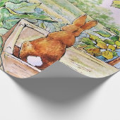 Peter der Kaninchen im Vegie Garden von Herrn Mc G Geschenkpapier (Ecke)