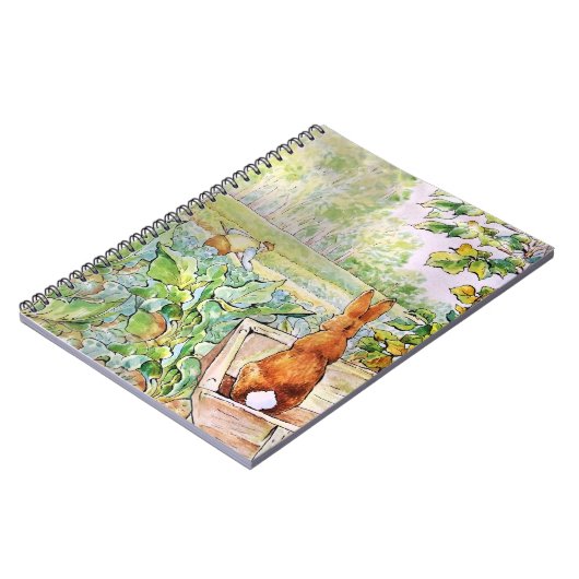 Peter der Kaninchen im Vegie Garden von Herrn Mc G Notizblock (Linke Seite)