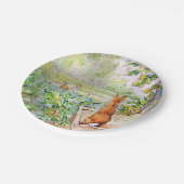 Peter der Kaninchen im Vegie Garden von Herrn Mc G Pappteller (Schrägansicht)