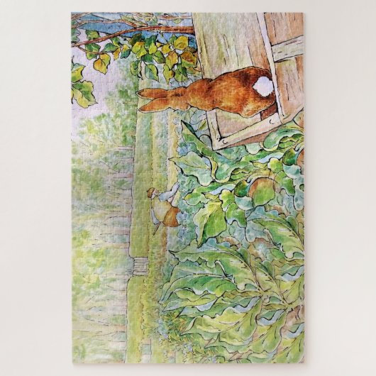 Peter der Kaninchen im Vegie Garden von Herrn Mc G Puzzle (Vertikal)