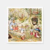 Peter der Kaninchen im Wald Serviette (Vorderseite)