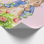 Peter der Kaninchen in seinem Garten Geschenkpapier (Ecke)
