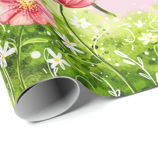 Peter der Kaninchen in seinem Garten Geschenkpapier (Rolleneckpunkt)