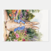 Peter der Kaninchen in seinem Garten Geschenkpapier Set (Vorderseite 2)