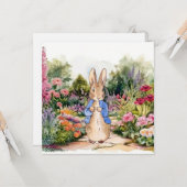 Peter der Kaninchen in seinem Garten Karte (Vorderseite/Rückseite Beispiel)