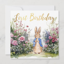 Peter der Kaninchen in seinem Garten Nr. 2 Erster  Karte