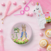 Peter der Kaninchen in seinem Garten Pappteller (Party)