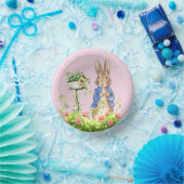 Peter der Kaninchen in seinem Garten Pappteller (Party)