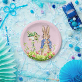 Peter der Kaninchen in seinem Garten Pappteller (Party)