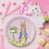 Peter der Kaninchen in seinem Garten Pappteller (Party)