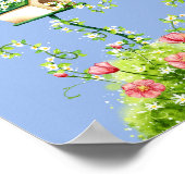 Peter der Kaninchen in seinem Garten Poster (Ecke)