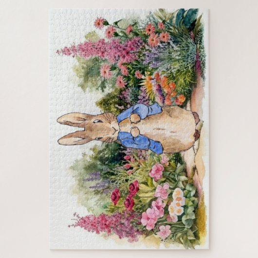 Peter der Kaninchen in seinem Garten Puzzle (Vertikal)