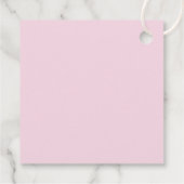 Peter der Kaninchen in seinem Garten rosa Geschenkanhänger (Rückseite)