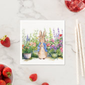 Peter der Kaninchen in seinem Garten Serviette (Beispiel)