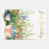 Peter der Kaninchen in Topin Pflanze in seinem Gar Geschenkpapier Set (Vorderseite 2)