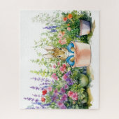 Peter der Kaninchen in Topin Pflanze in seinem Gar Puzzle (Vertikal)