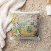 Peter der Kaninchen isst Karotten Kissen (Decke)