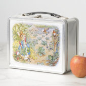 Peter der Kaninchen isst Karotten Metall Brotdose (Beispiel)