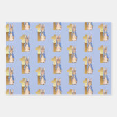 Peter der Kaninchen mit blauen Schmetterlingen Geschenkpapier Set (Vorderseite 3)