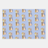 Peter der Kaninchen mit blauen Schmetterlingen Geschenkpapier Set (Vorderseite 2)