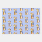 Peter der Kaninchen mit blauen Schmetterlingen Geschenkpapier Set (Vorderseite)