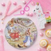 Peter der Kaninchen mit Josephine Bunny im Wald Pappteller (Party)