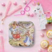 Peter der Kaninchen mit Josephine Bunny im Wald Pappteller (Party)