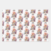 Peter der Kaninchen mit Weihnachts-Hütte Geschenkpapier Set (Vorderseite)