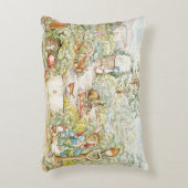 Peter der Kaninchen und Jemima Puddleduck Dekokissen (Vorderseite(Vertikal))