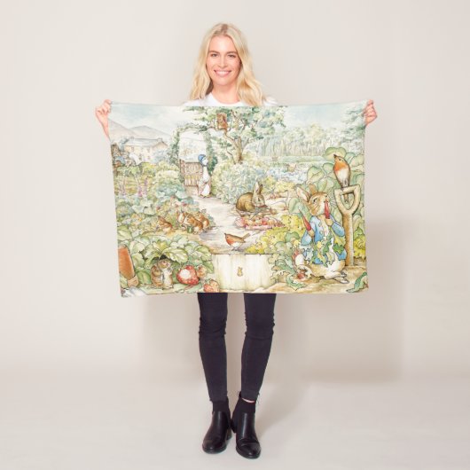 Peter der Kaninchen und Jemima Puddleduck Fleecedecke (Beispiel)