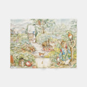Peter der Kaninchen und Jemima Puddleduck Fleecedecke (Vorderseite (Horizontal))