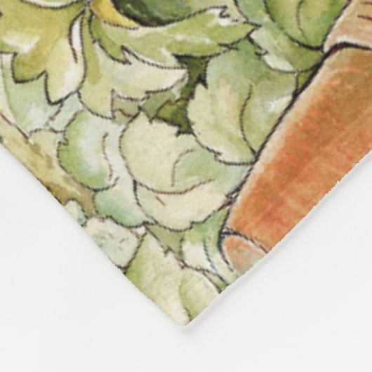 Peter der Kaninchen und Jemima Puddleduck Fleecedecke (Ecke)