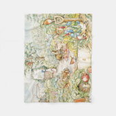 Peter der Kaninchen und Jemima Puddleduck Fleecedecke (Vorderseite)