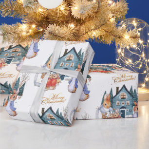 Peter der Kaninchen Weihnachts-Shopping Geschenkpapier