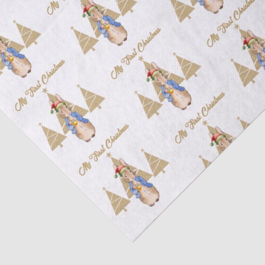 Peter der Kaninchen Weihnachtsmannmütze Erster Wei Seidenpapier (Detail)