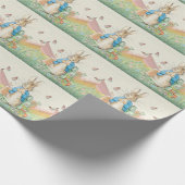 Peter der Kaninchen Wildblumen und Schmetterlinge Geschenkpapier (Ecke)