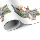 Peter der Kaninchenballons Geschenkpapier (Rolleneckpunkt)