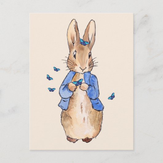 Peter der Kaninchenblüten Postkarte (Vorderseite)