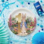 Peter der Kaninchenblütengarten Erster Geburtstag Pappteller (Party)