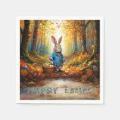 Peter der Osterhase mit Eierkörbchen Serviette (Vorderseite)