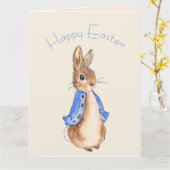 Peter der Osterhasen Karte (Gelbe Blume)