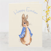 Peter der Osterhasen Karte (Gelbe Blume)