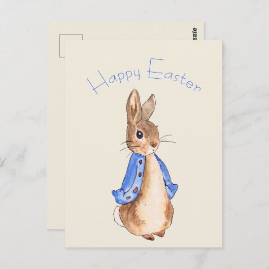 Peter der Osterhasen Postkarte (Vorne/Hinten)