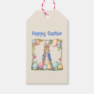 Peter der Osterkaninchen Ostereier Happy Oster Geschenkanhänger