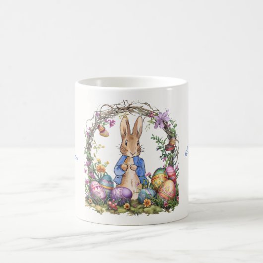 Peter der Osterkaninchen Ostereier Kaffeetasse (Mittel)
