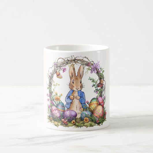 Peter der Osterkaninchen Ostereier Kaffeetasse (Mittel)