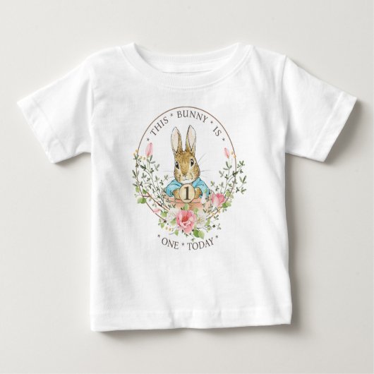 "Peter der Rabbit Birthday Boy" Baby T-shirt (Vorderseite)