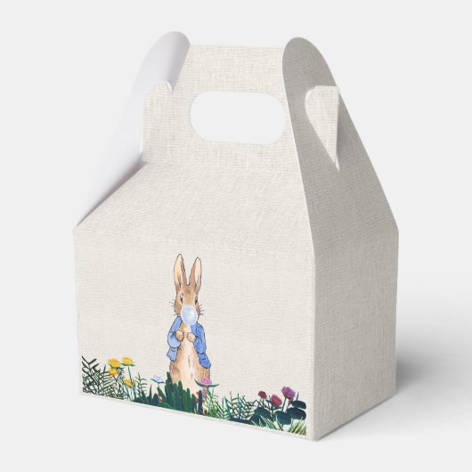 Peter der Rabbit Blauer Kaugummi im Blumengarten Geschenkschachtel (Rückseite)